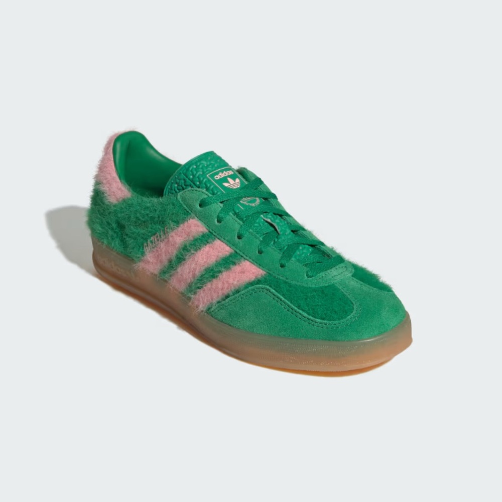 Adidas Gazelle Indoor Premium Fuzzy Green & Pink-Rare Collector’s Edition (NWB) - Picture 6 of 9
